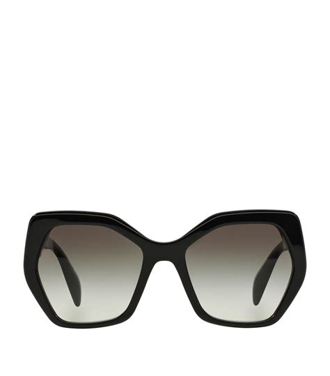 prada oversized geometric sunglasses 56mm|black prada sunglasses for women.